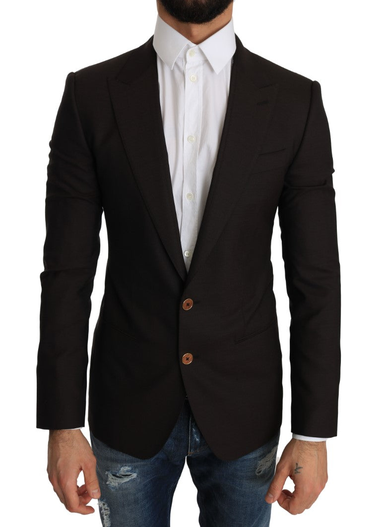 Veste Manteau Blazer Dolce & Gabbana SICILIA en Laine Marron