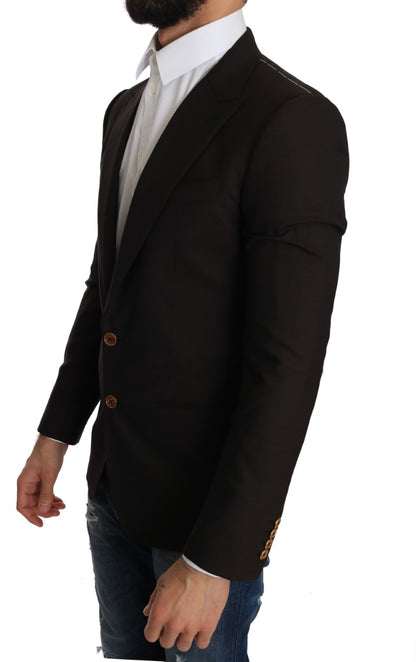 Veste Manteau Blazer Dolce & Gabbana SICILIA en Laine Marron