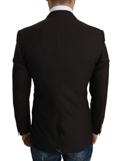 Veste Manteau Blazer Dolce & Gabbana SICILIA en Laine Marron