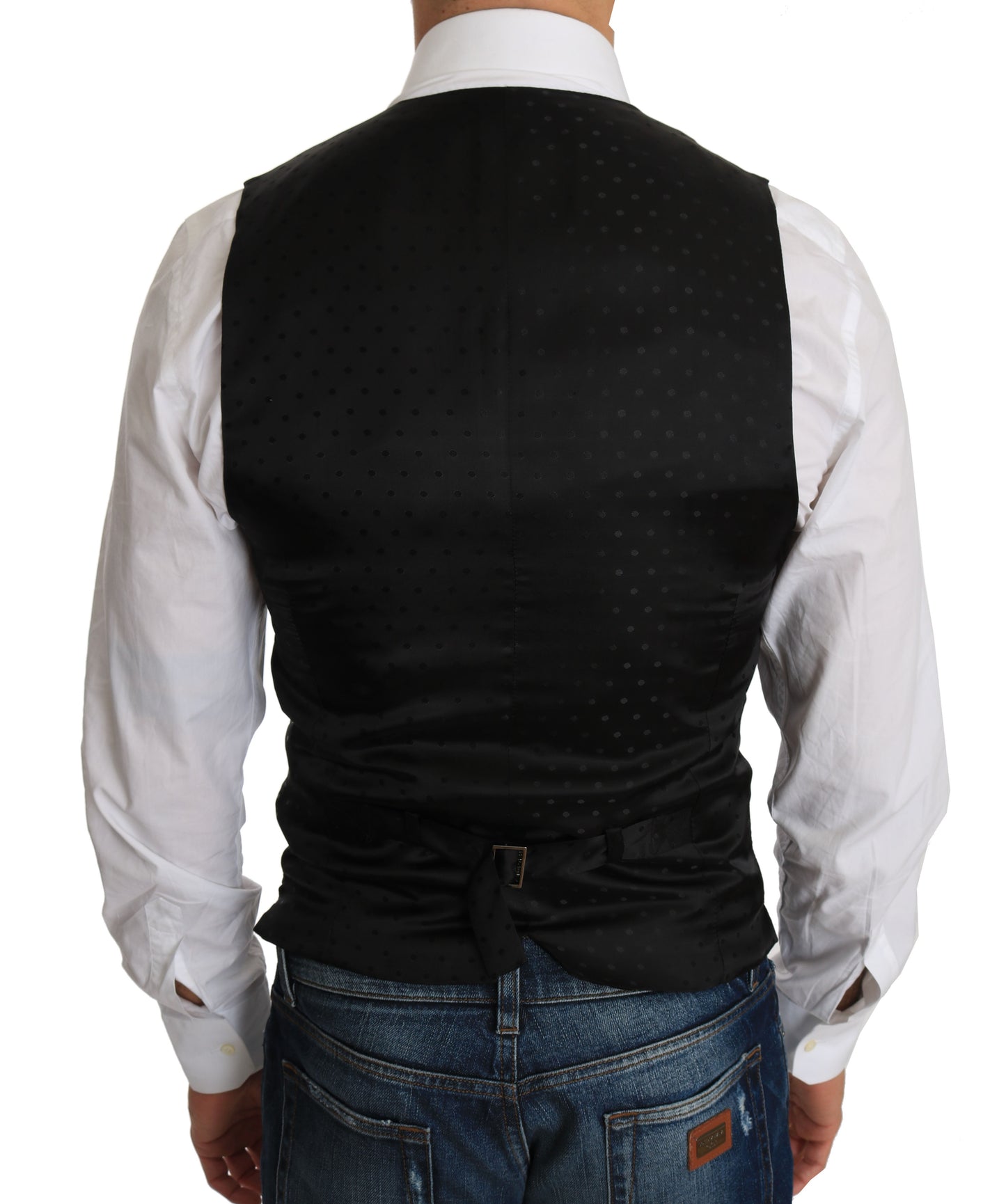 Gilet de costume Dolce & Gabbana en laine noire