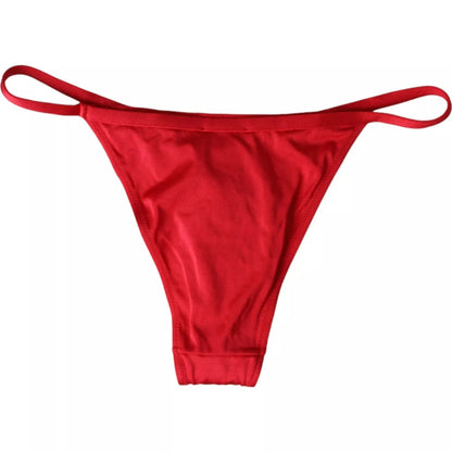 Dolce & Gabbana Traje de Baño Bikini Parte Inferior Elástico de Nailon Rojo