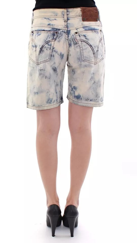 Shorts Vaqueros de Algodón Lavado Azul D&G de Dolce & Gabbana