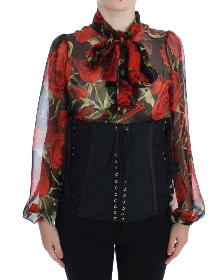Ceinture Corset Extensible Noire Dolce & Gabbana