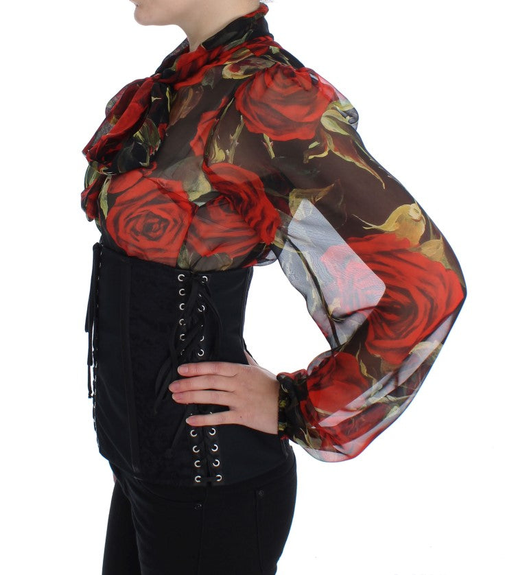 Ceinture Corset Extensible Noire Dolce & Gabbana