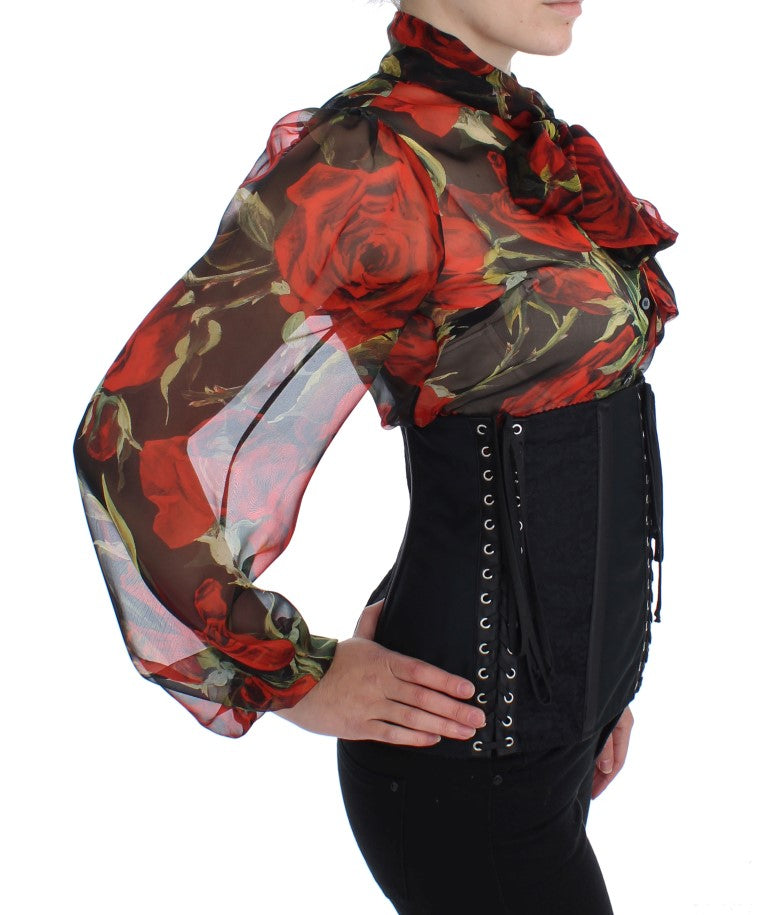 Ceinture Corset Extensible Noire Dolce & Gabbana