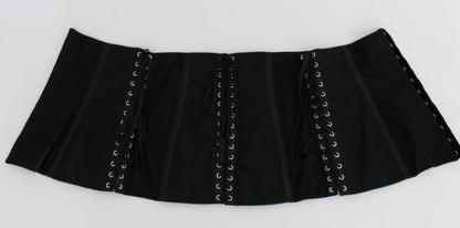 Ceinture Corset Extensible Noire Dolce & Gabbana