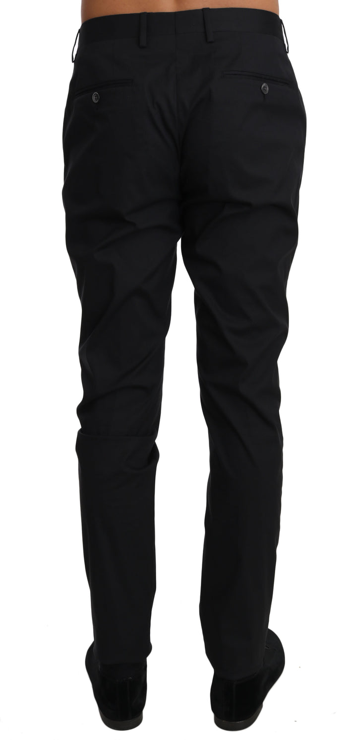 Pantalones formales Dolce & Gabbana de algodón elástico negros