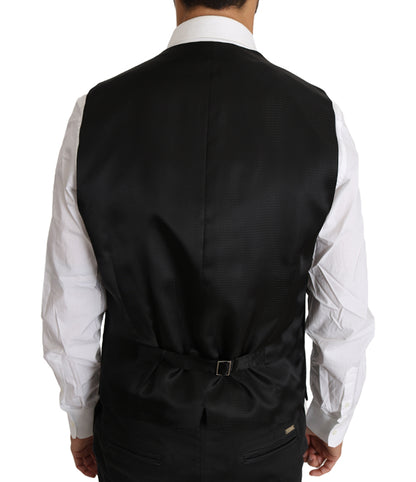 Gilet Dolce & Gabbana gris en laine et soie