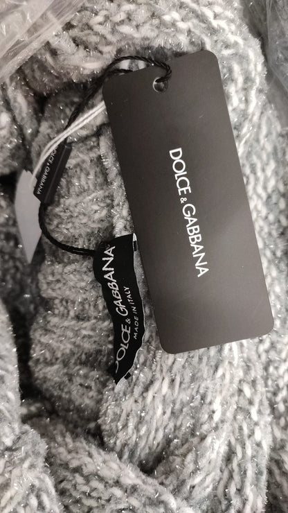 Suéter Dolce & Gabbana de cachemir gris con cuello alto