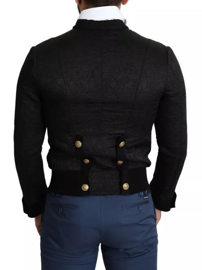 Veste militaire noire Dolce & Gabbana ornée de boutons