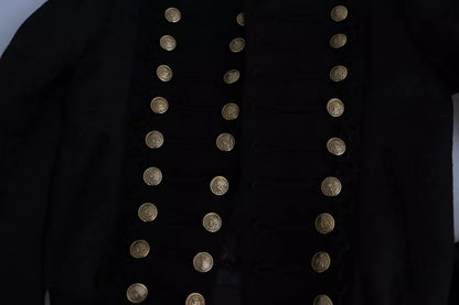 Veste militaire noire Dolce & Gabbana ornée de boutons