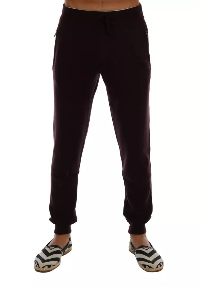 Pantalon de survêtement sport Dolce & Gabbana en cachemire violet