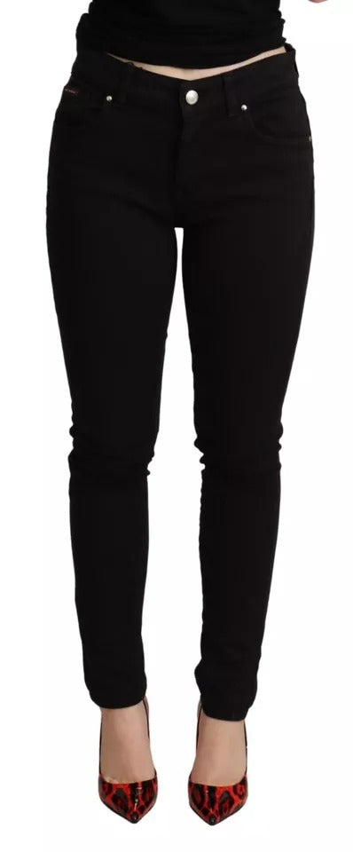 Jean slim en denim noir stretch Dolce & Gabbana