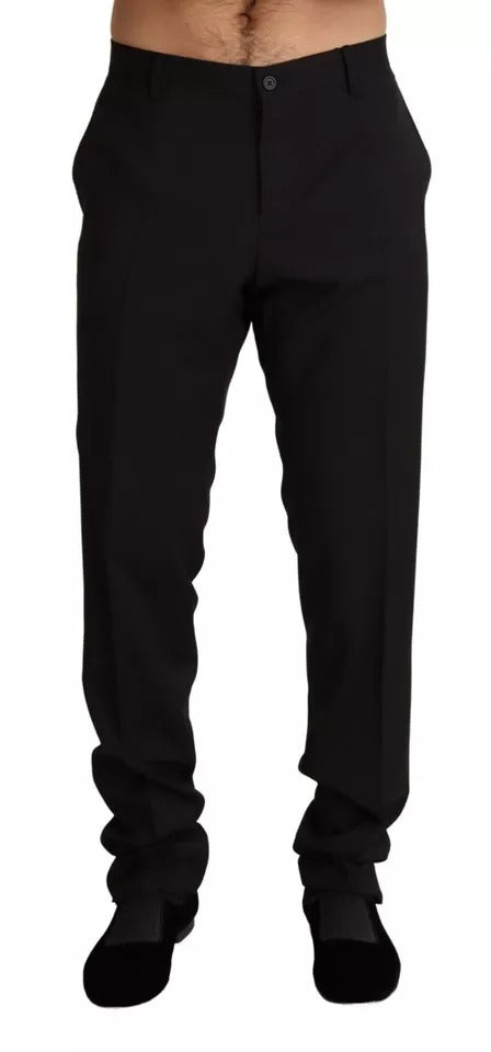 Pantalon de cérémonie slim noir Dolce & Gabbana