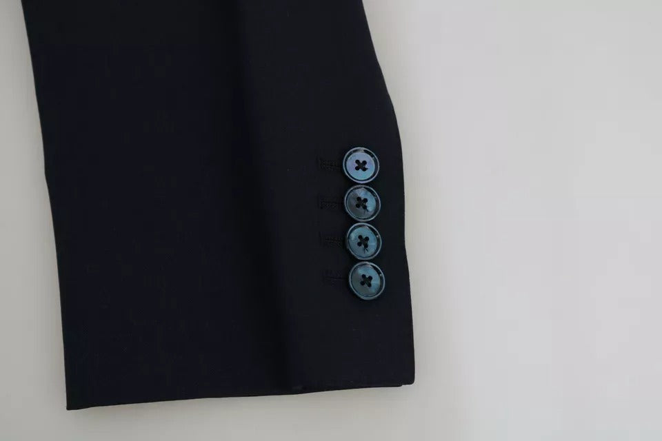 Dolce & Gabbana Ensemble 2 pièces Blazer et Gilet MARTINI en Laine Bleue