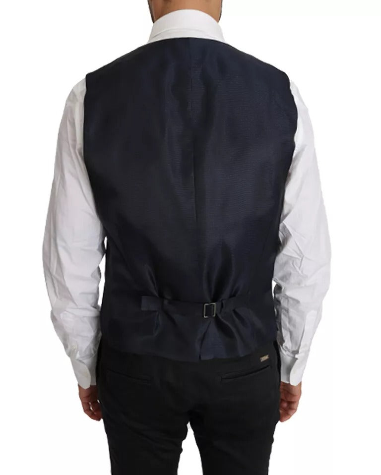 Dolce & Gabbana Ensemble 2 pièces Blazer et Gilet MARTINI en Laine Bleue