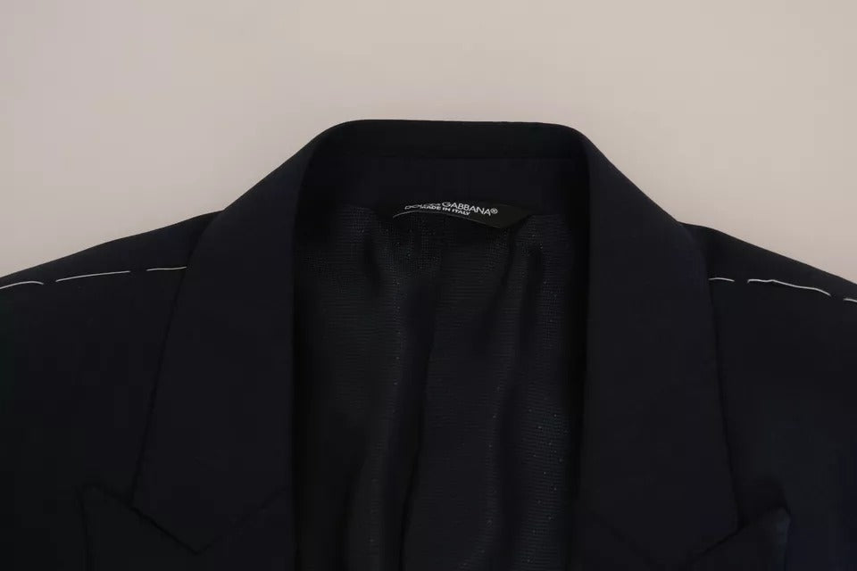 Dolce & Gabbana Ensemble 2 pièces Blazer et Gilet MARTINI en Laine Bleue
