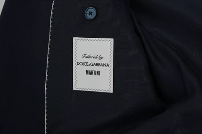 Dolce & Gabbana Chaleco Blazer de Lana Azul MARTINI de 2 Piezas