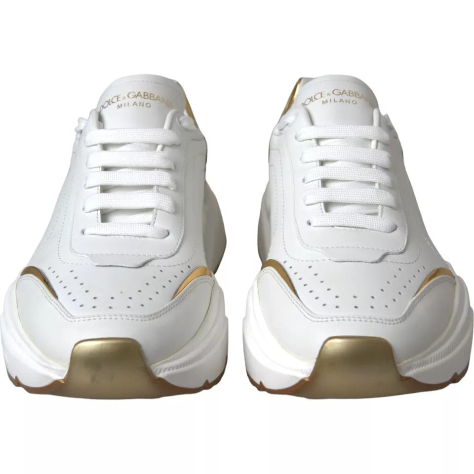 Zapatillas Dolce & Gabbana DAYMASTER de Oro Blanco y Piel para Hombre