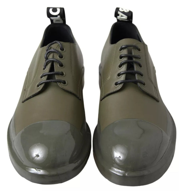 Zapatos de vestir Dolce & Gabbana de cuero verde con suela de goma