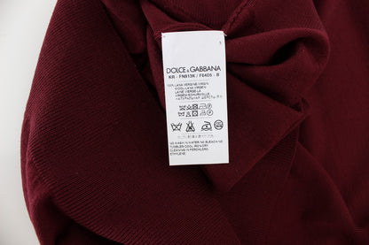 Gilet sans manches col rond Dolce & Gabbana rouge