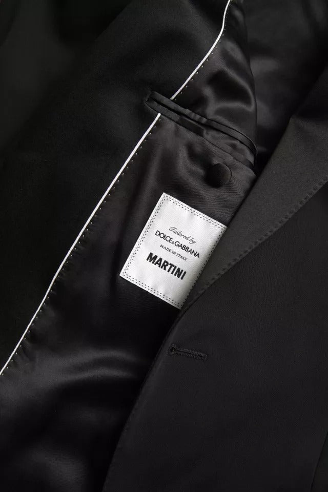 Dolce & Gabbana Blazer MARTINI negro de lana de un solo botón