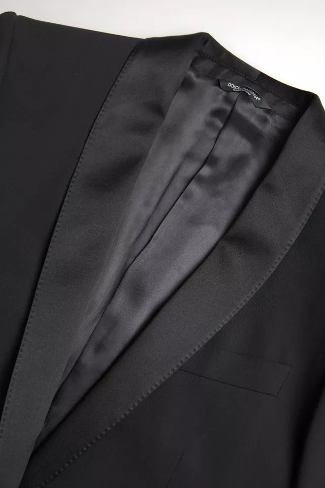 Dolce & Gabbana Blazer MARTINI negro de lana de un solo botón