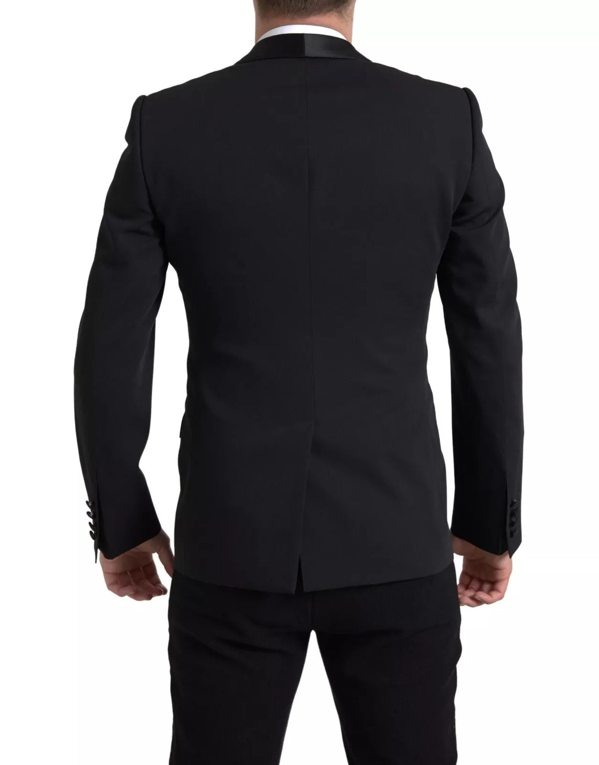 Dolce & Gabbana Blazer MARTINI negro de lana de un solo botón