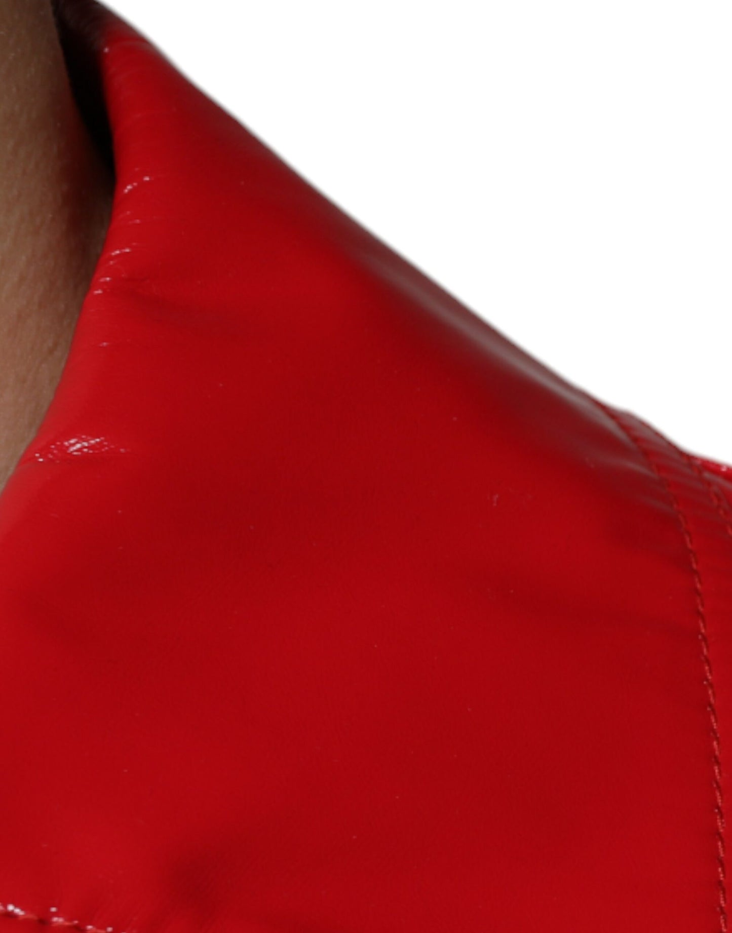Veste Dolce & Gabbana en polyester rouge à col et boutonnage.