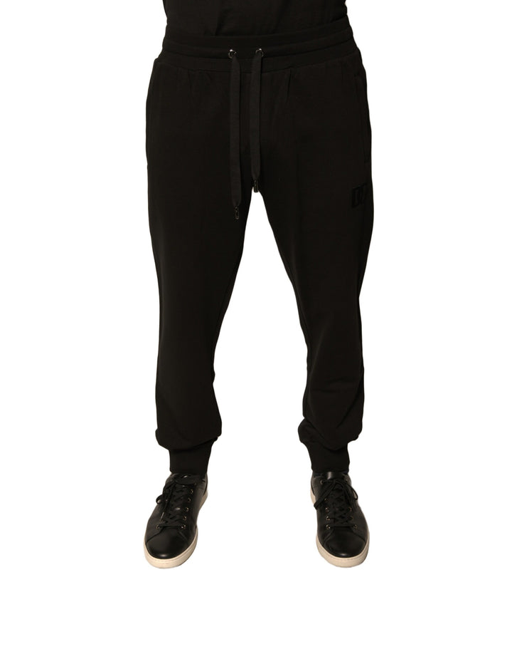 Dolce & Gabbana Pantalon de jogging pour homme en coton noir