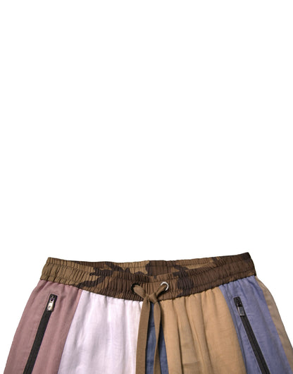 Pantalones de chándal Dolce & Gabbana Multicolor Patchwork Jogger
