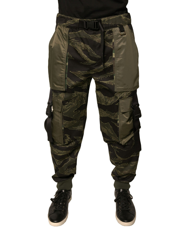 Pantalon cargo de jogging Dolce & Gabbana en coton vert