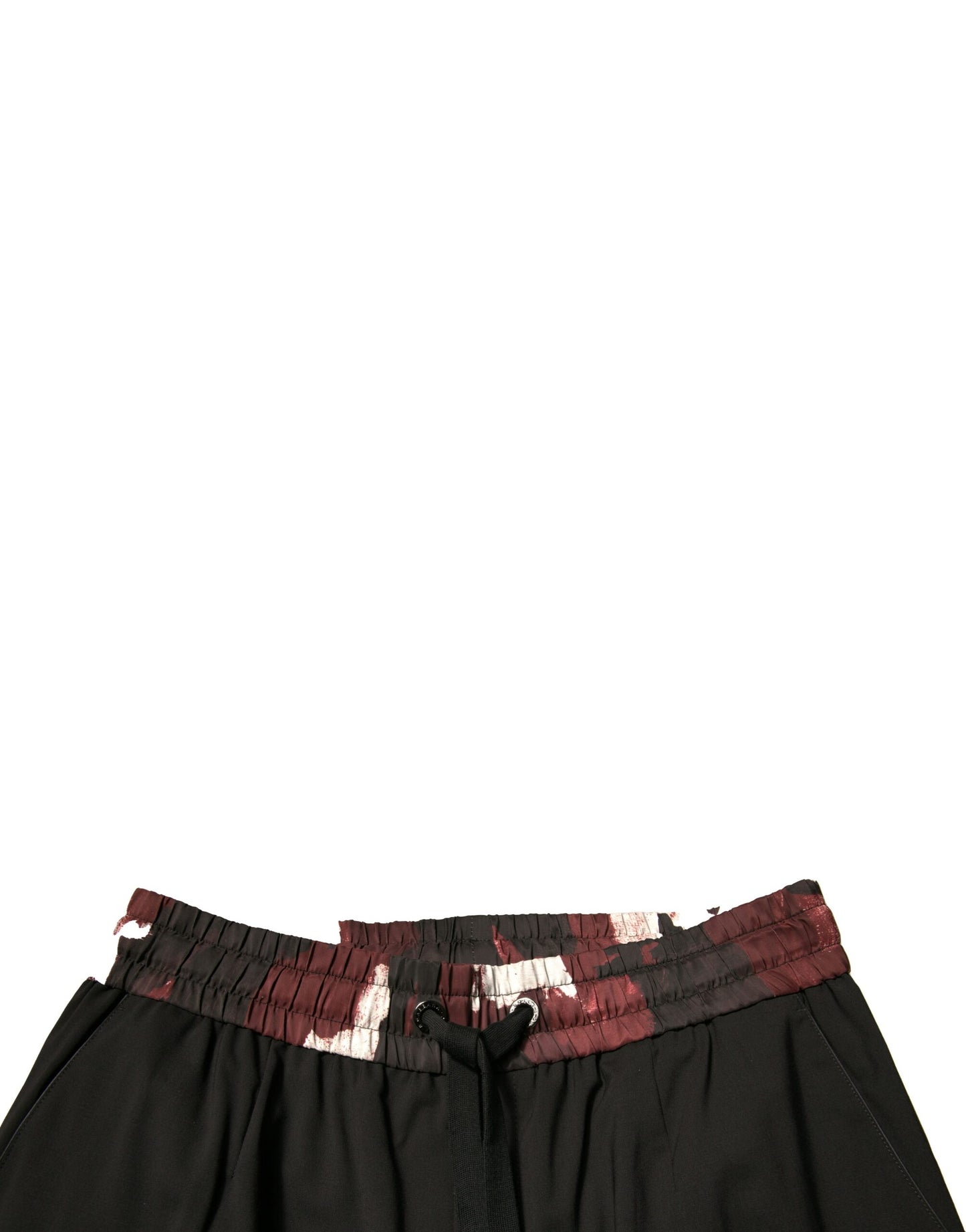 Pantalones deportivos de jogging de lana con estampado de camuflaje negro Dolce & Gabbana