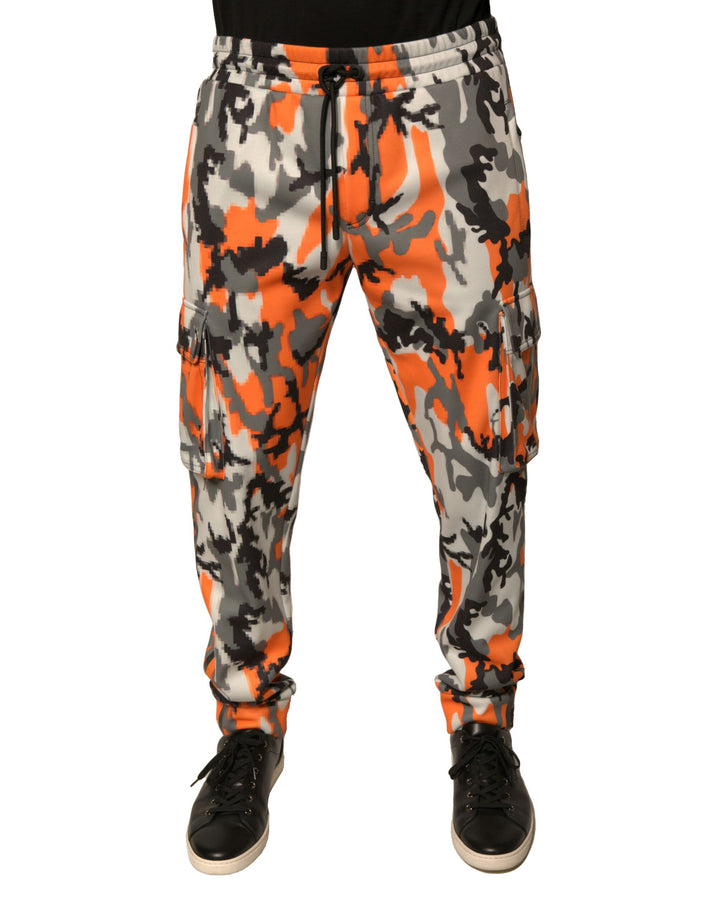 Pantalon jogger cargo camouflage multicolore Dolce & Gabbana