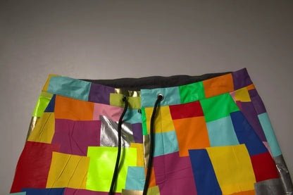 Pantalon Cargo Homme Dolce & Gabbana en Patchwork de Coton Multicolore