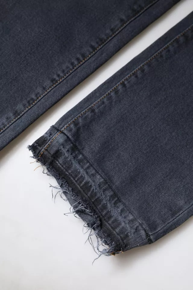 Jean skinny en denim de coton gris foncé Dolce & Gabbana