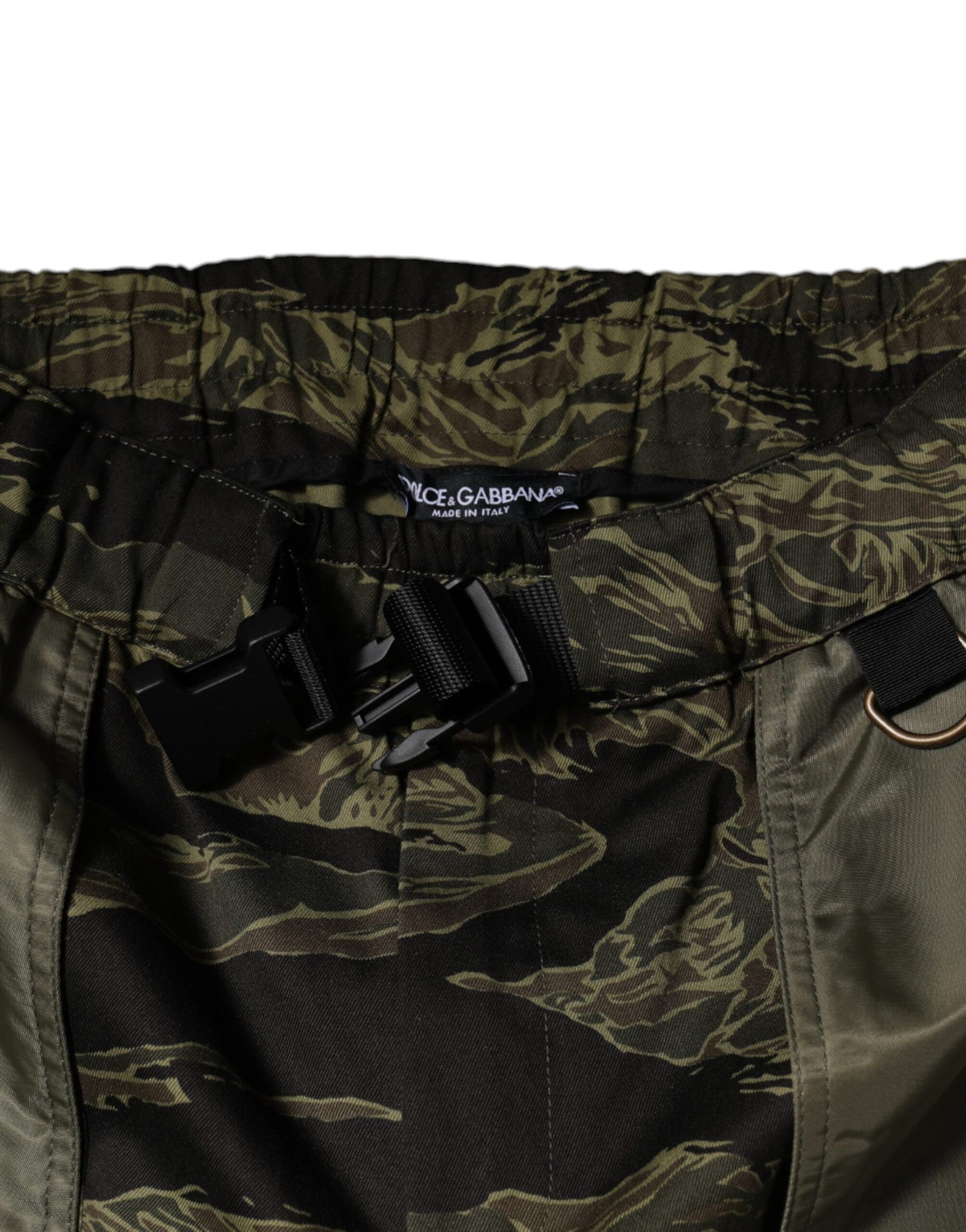 Pantalones cargo de chándal de algodón verde Dolce & Gabbana