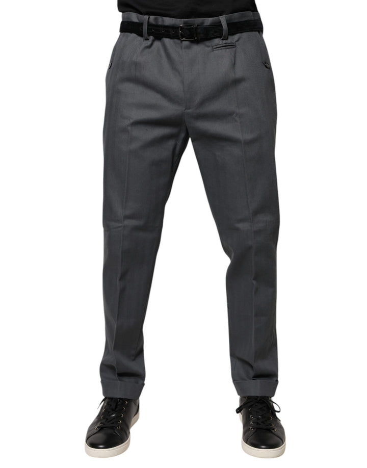 Pantalon de ville fuselé gris Dolce & Gabbana