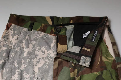 Pantalon Cargo Camouflage Patchwork Multicolore Dolce & Gabbana