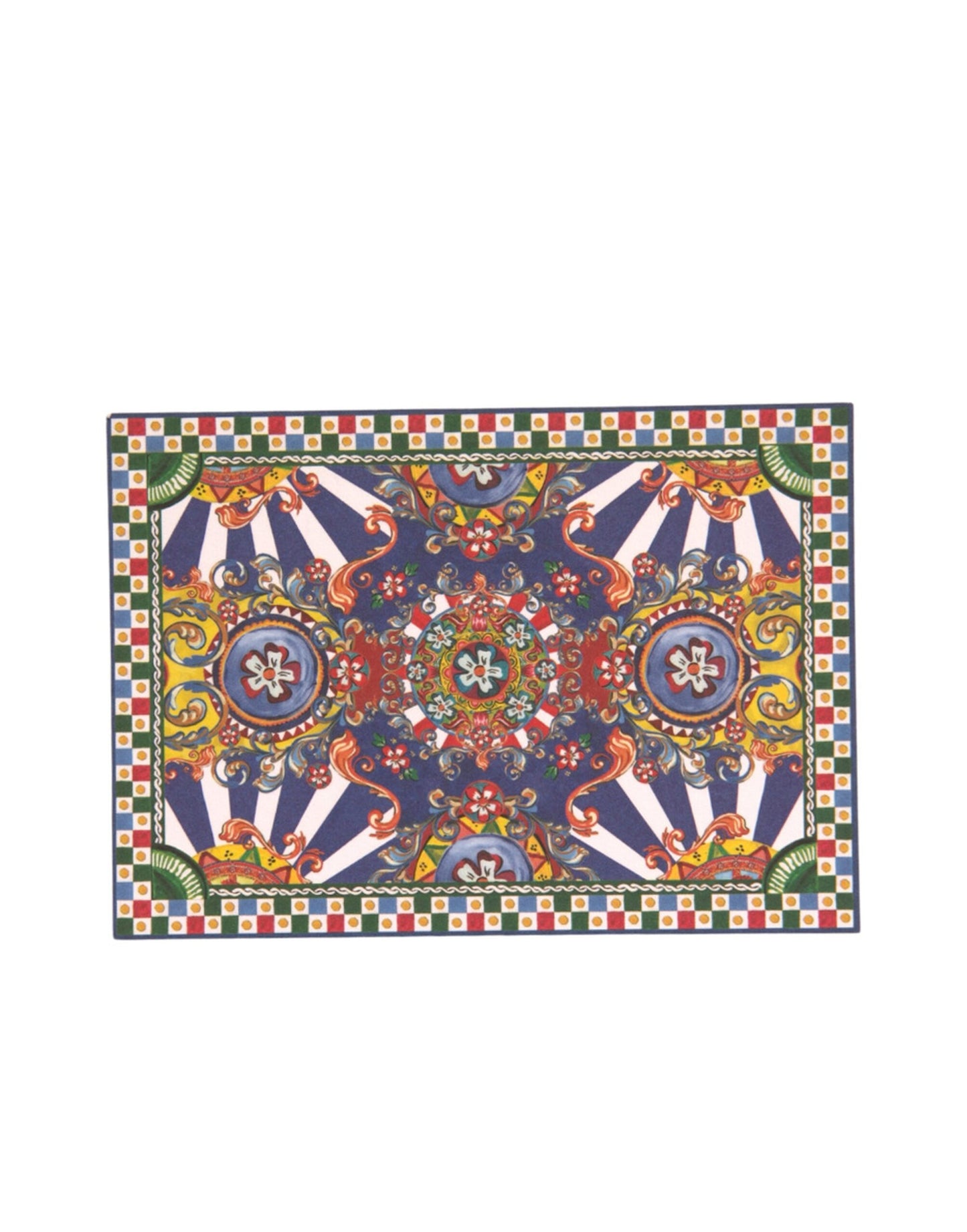Porte-cartes enveloppe Dolce & Gabbana multicolore Carretto Siciliano