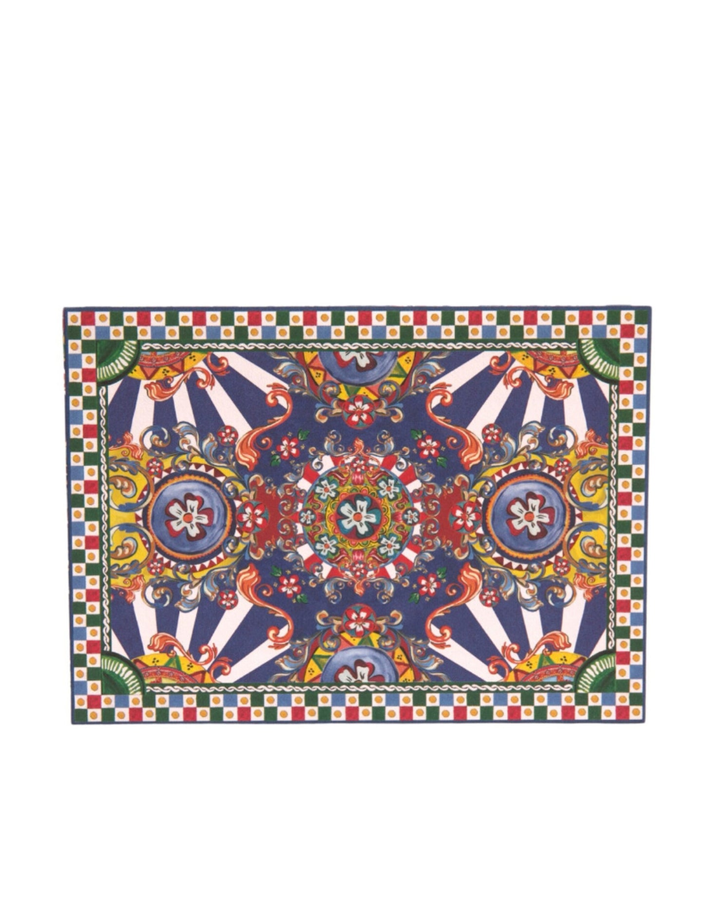 Porte-cartes enveloppe Dolce & Gabbana multicolore Carretto Siciliano