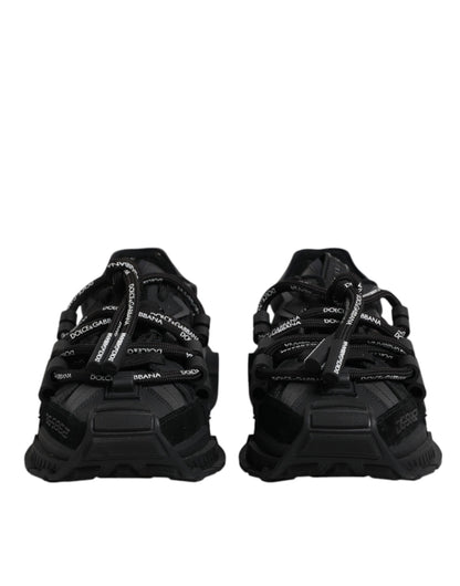 Zapatillas Bajas Negras con Cordones Dolce & Gabbana Space