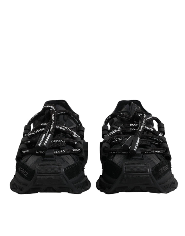Zapatillas Bajas Negras con Cordones Dolce & Gabbana Space