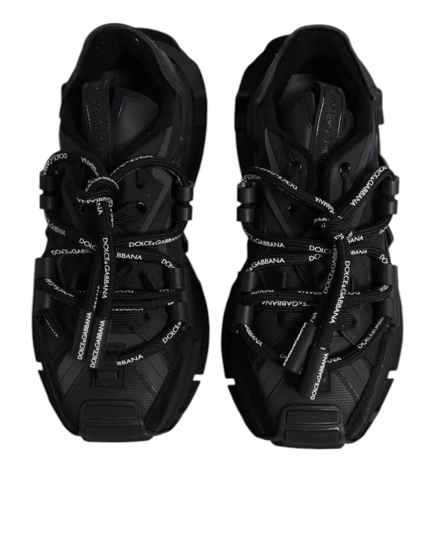 Zapatillas Bajas Negras con Cordones Dolce & Gabbana Space