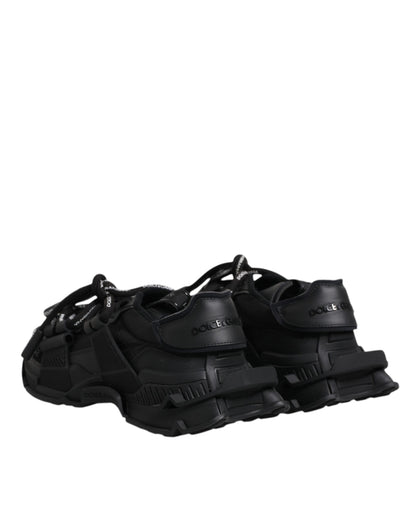Zapatillas Bajas Negras con Cordones Dolce & Gabbana Space