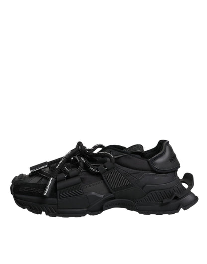 Zapatillas Bajas Negras con Cordones Dolce & Gabbana Space