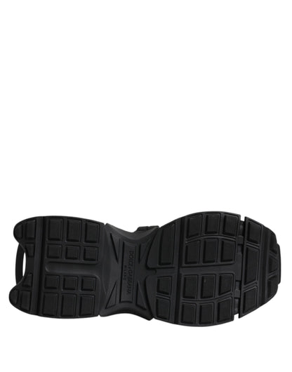 Zapatillas Bajas Negras con Cordones Dolce & Gabbana Space