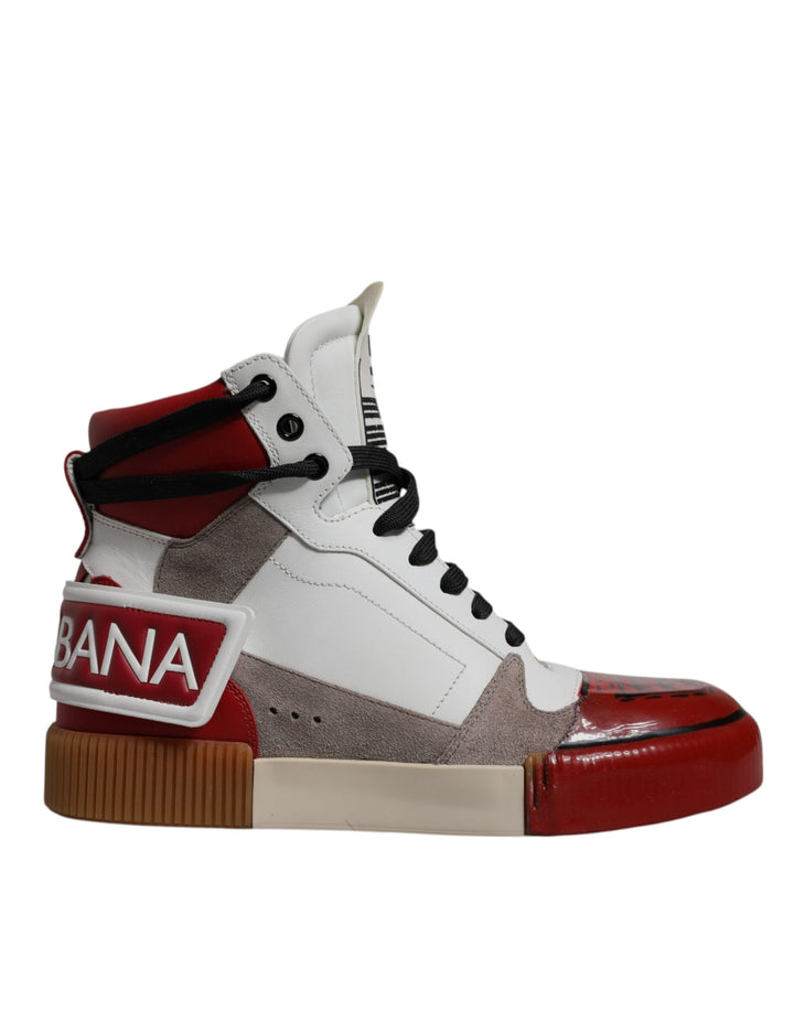 Zapatillas altas de cuero multicolor Dolce & Gabbana