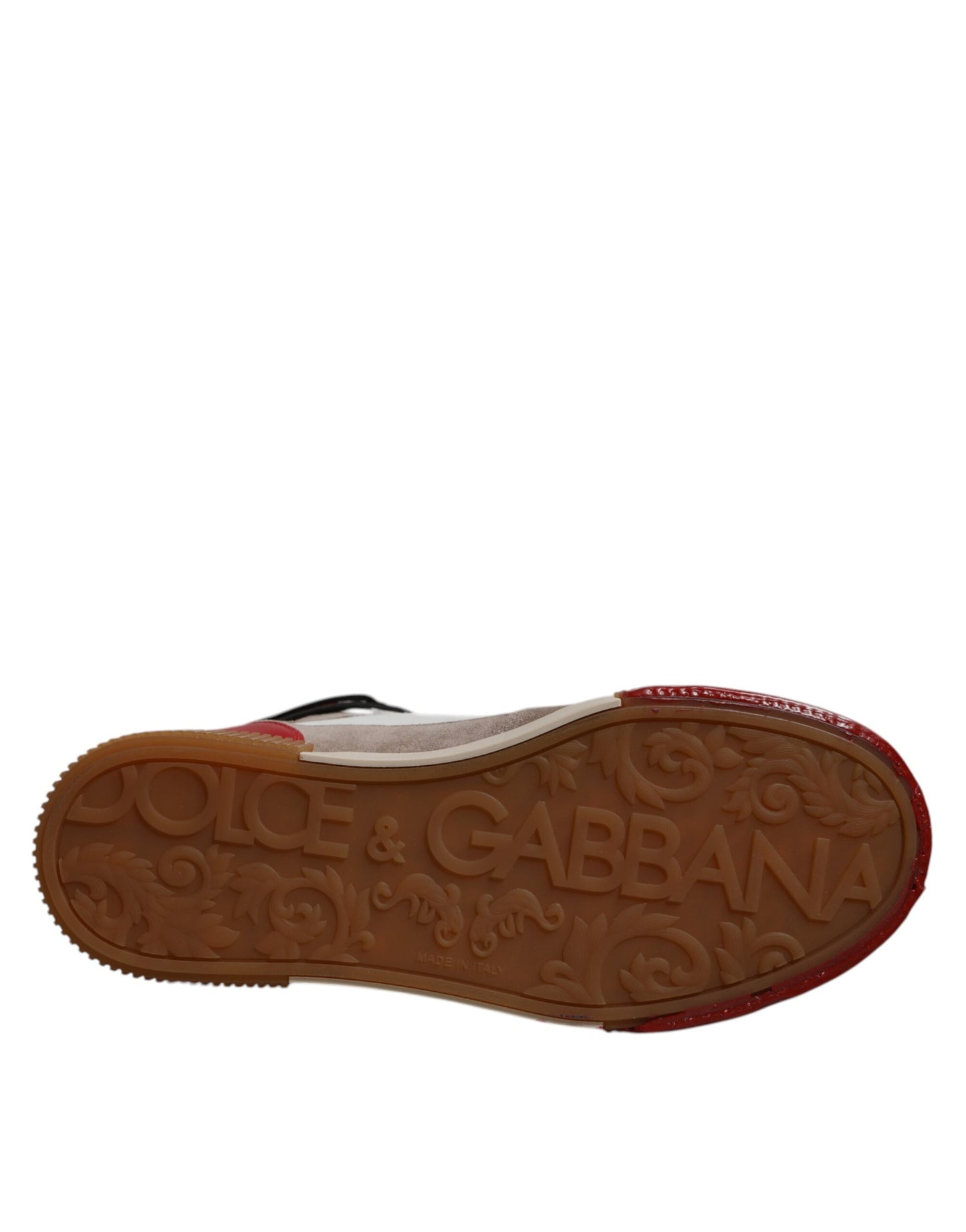 Chaussures Baskets Montantes en Cuir Multicolore Dolce & Gabbana