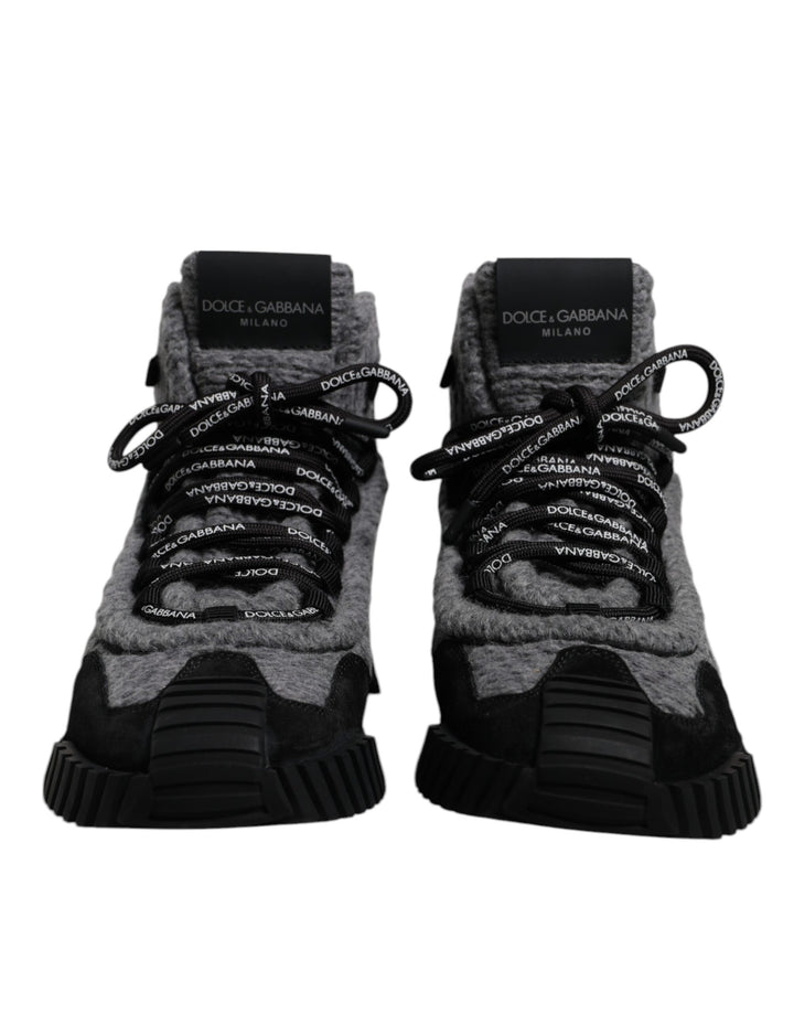 Dolce & Gabbana Zapatillas Botas Altas NS1 Gris Negro